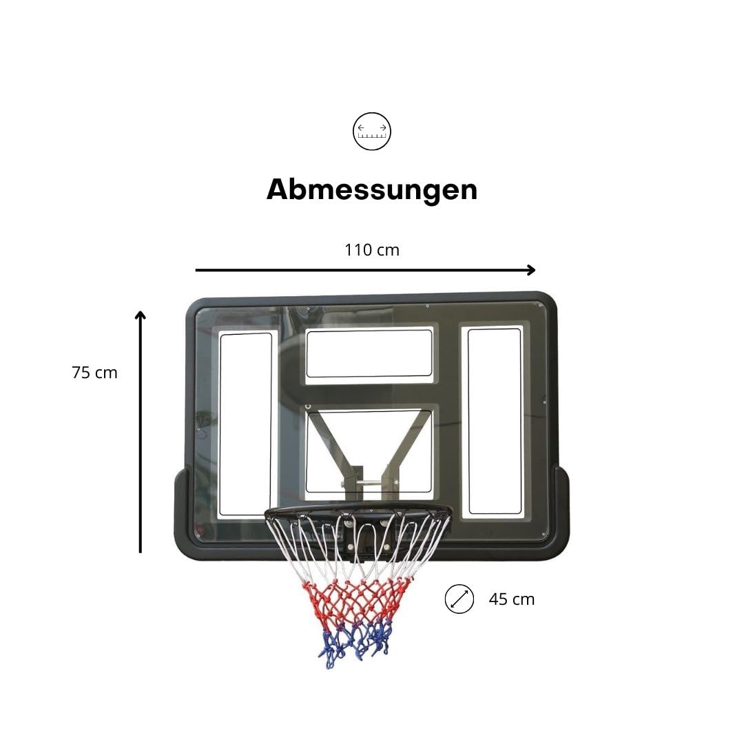 Pegasi Basketballbrett Classic 110x75cm