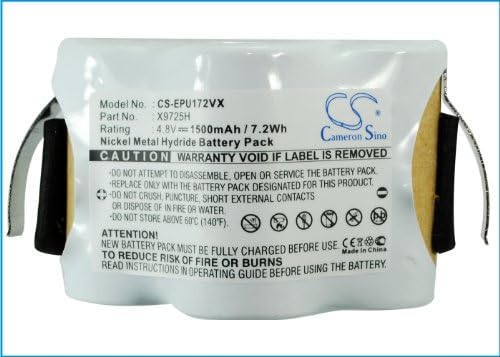 Cameron Sino Battery for Euro Pro Shark V1720, Shark V1725, Shark V1725H PN:Euro Pro X9725H 1500mAh / 7.20Wh