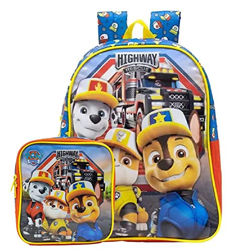 Kit Mochila de Costa+Lancheira Patrulha Canina Highway Xeryu