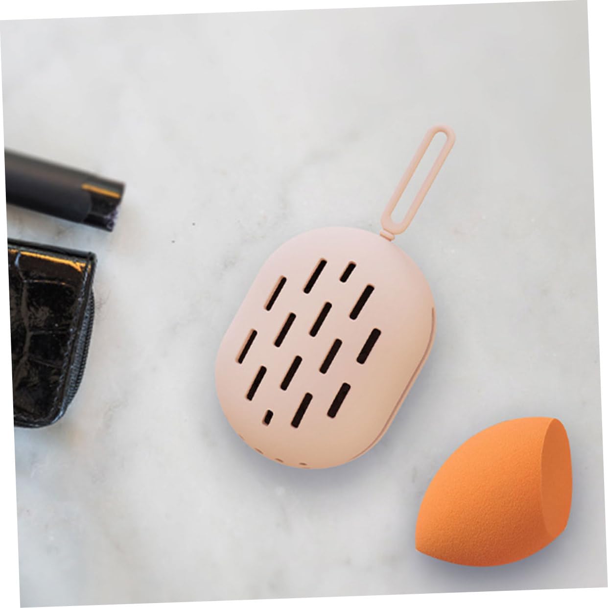 minkissy 8piezas Estuche De Silicona para Esponjas De Maquillaje Contenedor Compacto y Ligero para Viajes y Almacenamiento Neutros