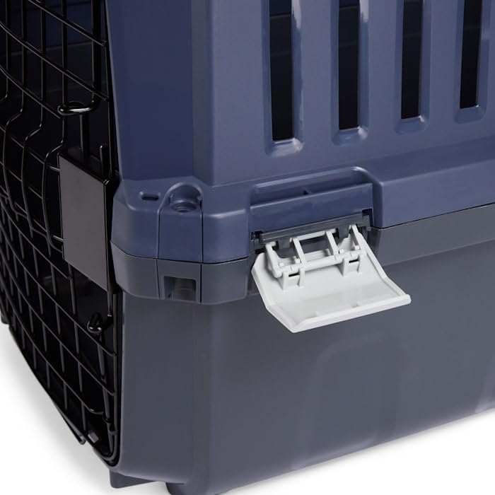 EveryYay by Petco 2-Door Pet Kennel Small 23" L X 15.4" W X 15.8" H Navy & Grey