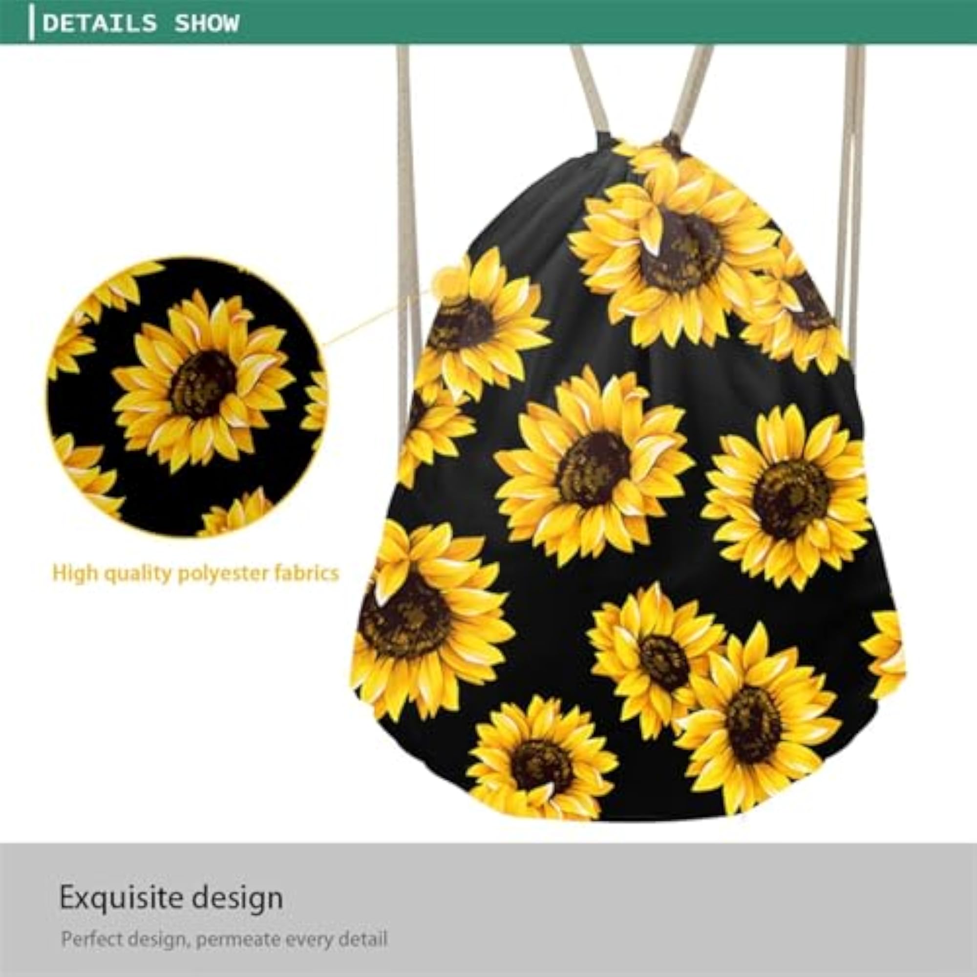 Stylish Drawstring Bag Sport Backpack, Travel Storage
