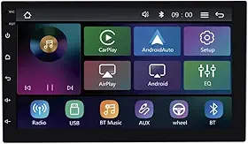 Central Multimídia MP5 Tela 7 Polegadas Roadstar RS-7200BR Pro Line Carplay Sem Fio