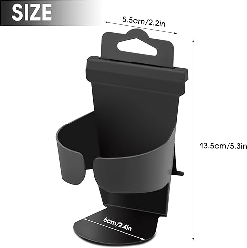 Miniatura 6 de 2 portavasos de automóvil, soporte para botella de bebida para puerta de vehículo, bandeja organizadora para reposacabezas de asiento, recipiente de
