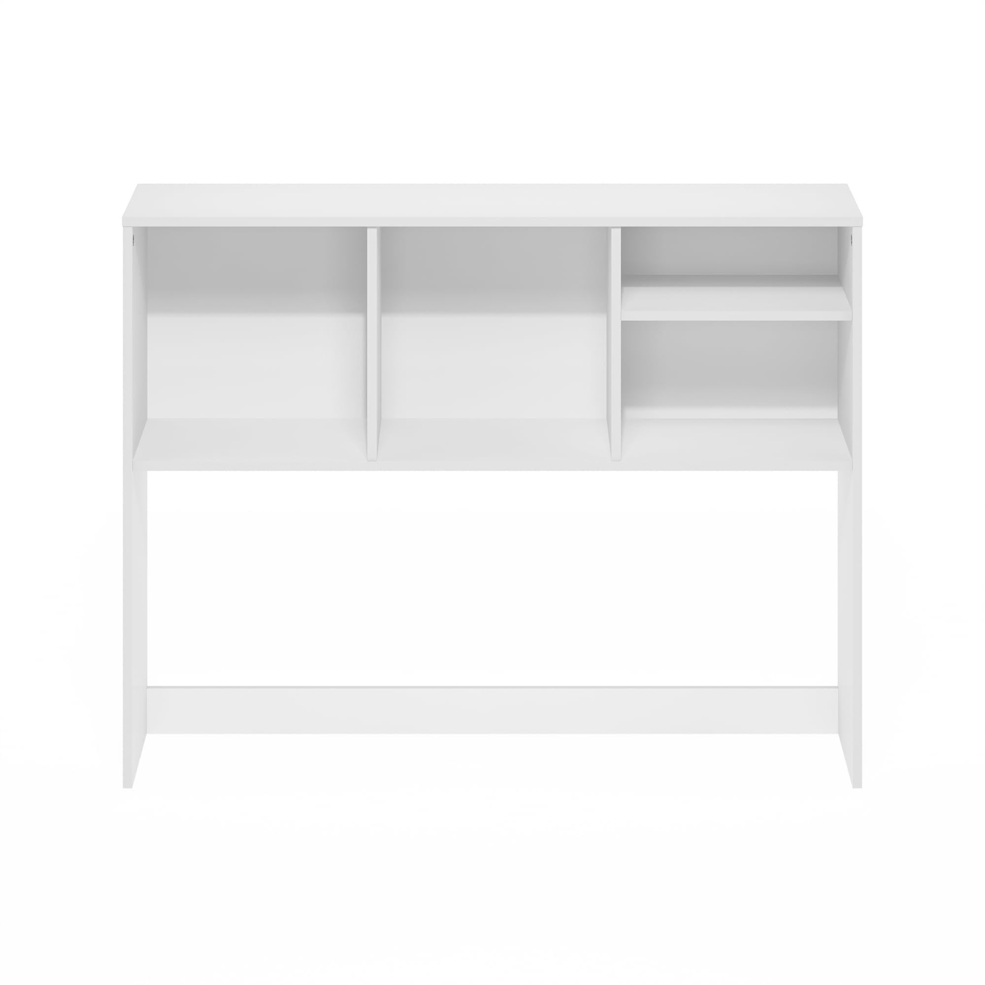 Furinno CLASSIC Mensola da Scrivania, Alzata da Scrivania a 4 Ripiani, Mensola Libreria, Organizer da Scrivania, per Forniture per Ufficio, Accessori da Scrivania per Ufficio, Bianco
