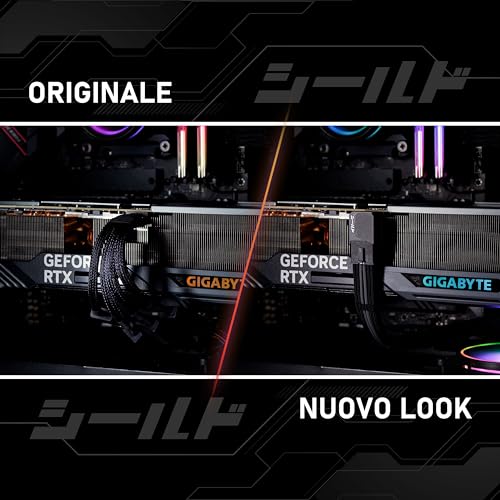 Adattatore PCIe 5.1-600W 12+4pin,Connettore di Alimentazione GPU 16pin 12VHPWR,Adattatore GPU 12V-2x6,Angolo di 90 Gradi-Compatibile con RTX 3090Ti,4070Ti,4080,4090 GPU-Tipo RVS,Rosso,1Pack - Scheda video - Immagine 6