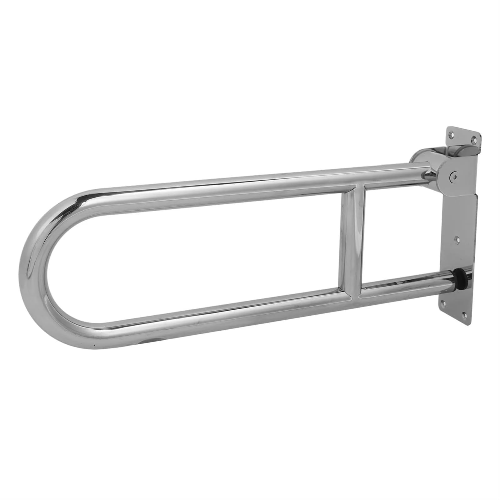 Barandilla plegable para el inodoro Barra de agarre for baño abatible hacia arriba, ergonomía acero inoxidable, rotación Vertical 90 °, pasamanos