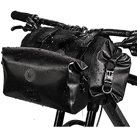 Rhinowalk 2PC Fahrrad Lenkertasche Set Wasserdicht 12L Fronttasche Fahrradtasche Cover