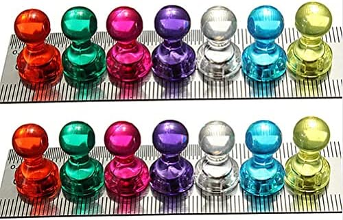 Produktbild von 10 Neodym-Kegelmagnete D19x25 Mm – Gelb, Starke Haftung, Für Pinnwand, Büro, Kühlschrank