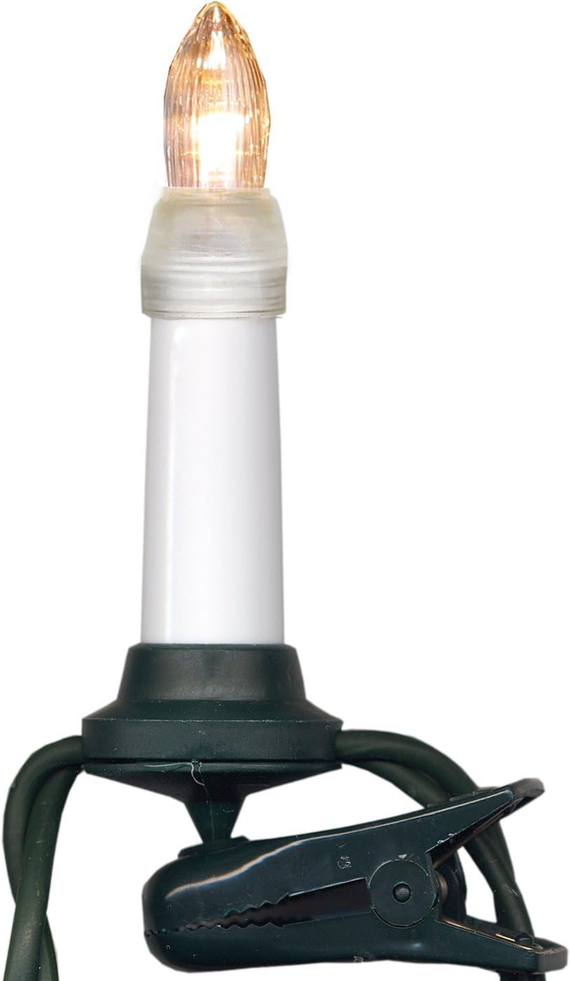 Bougies de Noël LED EGLO avec support à clipser et lumière blanc chaud lot de 16