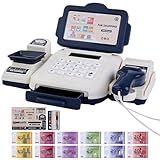 Prend en charge l'apprentissage interactif : doté d'une caisse enregistreuse conçue pour faire semblant de jouer à des jouets, ce produit favorise le développement des compétences sociales et des jeux de rôle réalistes, permettant aux de mettre en pratique des compétences fondamentales telles que compter, partager et prendre des décisions dans des environnements de magasinage ludiques et attrayants qui imitent les expériences de vente au détail quotidiennes en toute sécurité et de manièr