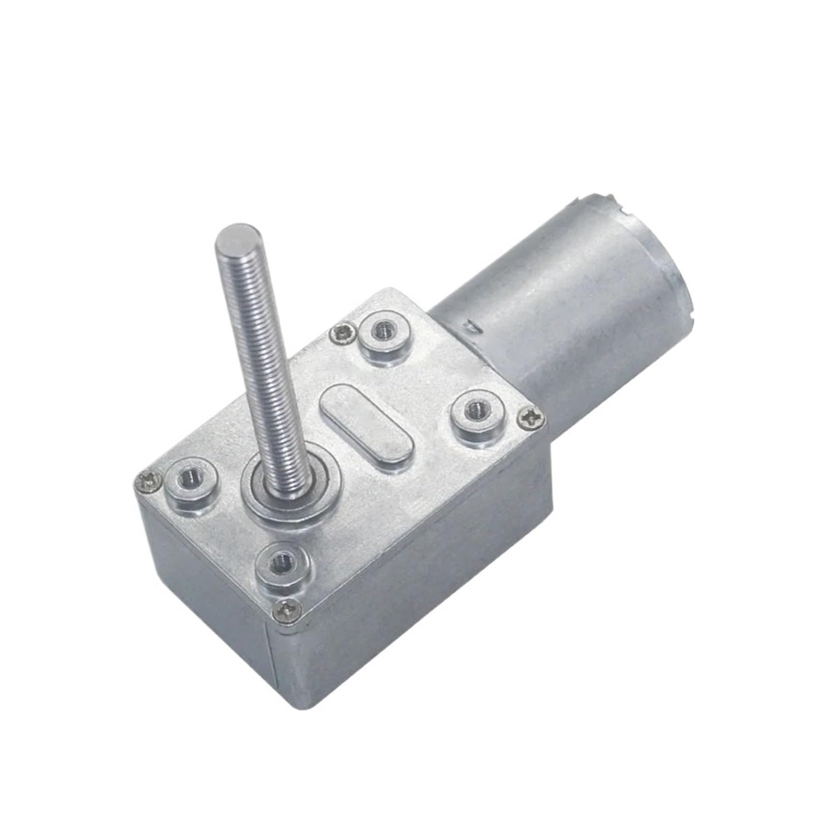 ZIDRMTKVK M6 thread long shaft DC worm gear motor 6V 12V 24V 6-150RPM high torque self-locking adjustable speed JGY370(150rpm-12v)