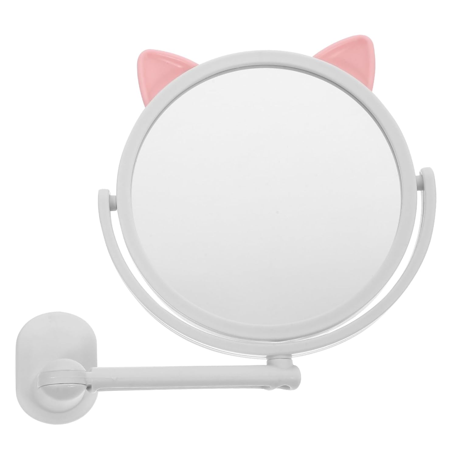 minkissy Wall Mounted Adjustable Foldable Cosmetic Mirror No Drilling Installation Rotation High Fog Mirror for Bathroom Hotel and