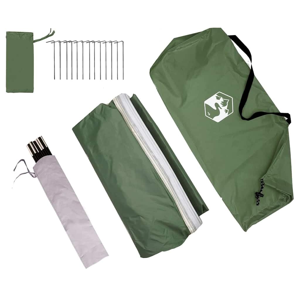 vidaXL Tienda para portón Trasero Personas 285 x 255 x 245 cm Verde, Toldo versátil para jardín y terraza, Resistente al Agua, Ideal para Familia, Camping y Eventos