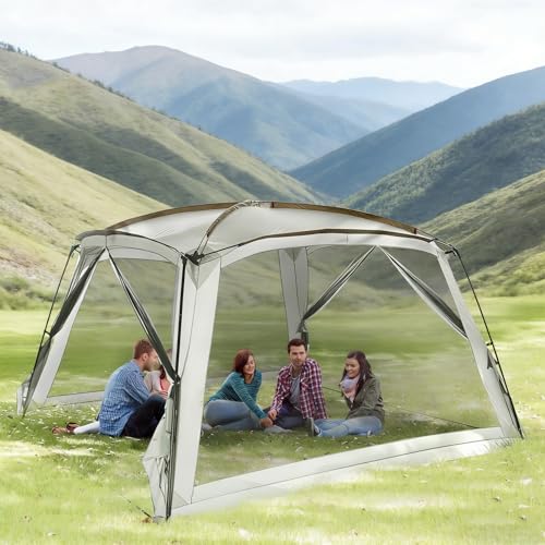 Carpa de Camping Grande 12x12 con Mallas y 2 Puertas miniatura 3
