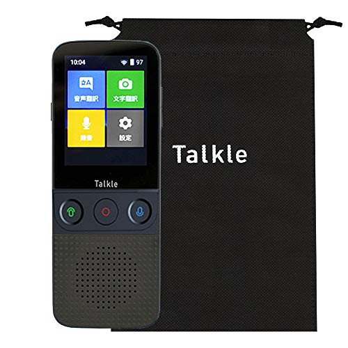 どこでも翻訳機Talkle Amazon | どこでも翻訳機 Talkle トークル 収納袋付き 翻訳機