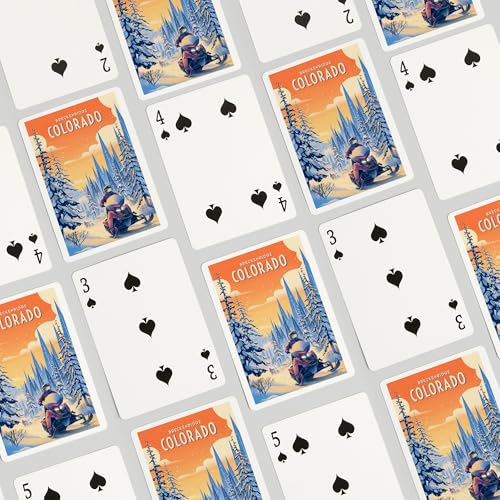 Baraja de 52 cartas estilo póker miniatura 4
