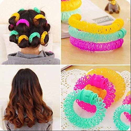AASA Hair Accessories for Parlor and Home Use, Hair Accessories Tools for Women and Girls, Multicolor, Set of 8, Pcs, Pack of 1 (Curler -2), 3