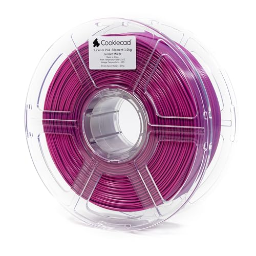 Image of Cookiecad PLA Filament 1.75mm 1kg Dual Color Multicolor 3D Printer Filament - Sunset Mixer PLA