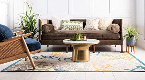 Tapete decorativo Unique Loom Outdoor Botanical 6'x9' miniatura 3