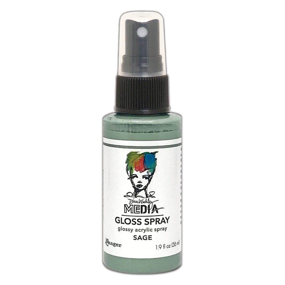 Dina Wakley Media Gloss Sprays 2oz-Sage