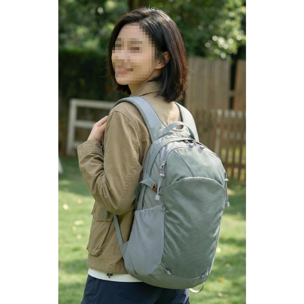 Mochila de senderismo transpirable impermeable de 19 L, ligera