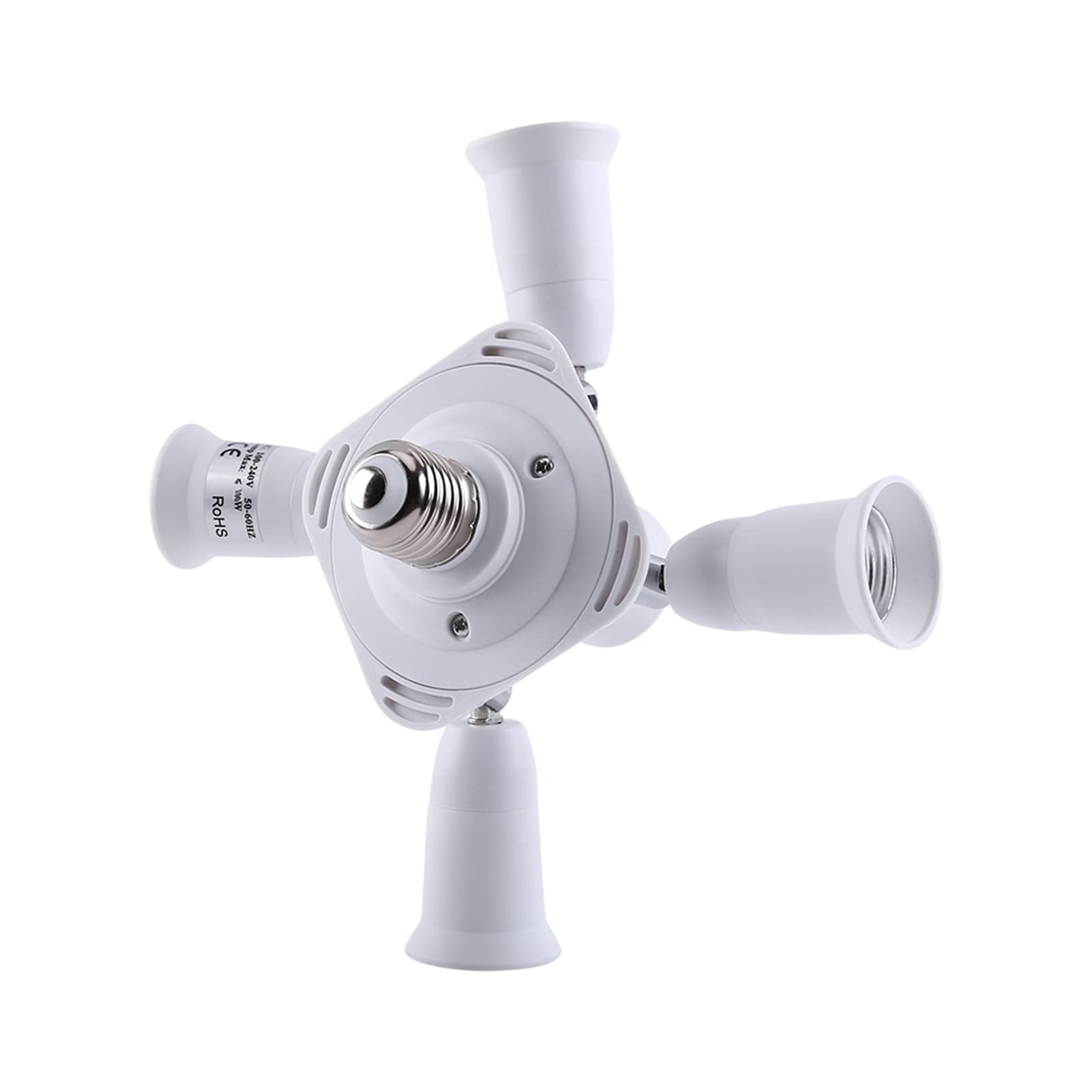 AKLOSIPY 5 in 1 E27 to E27 Socket Splitter A Converter Base Light Lamp Bulb Holder Socket for E27 Bulb A Socket Holder 3 (5 in 1)