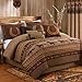 Chezmoi Collection Sedona by 7-Piece Southwestern Wild Horses Microsuede Bedding Comforter Set (California King), Brown