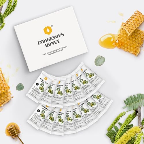 Image of INDIGENOUS HONEY NMR Tested Juliflora Honey Raw Organic Natural Pure Unprocessed Added Sugar Free Unpasteurized Unheated 15 Gift Sachets 15g Each Total 225g