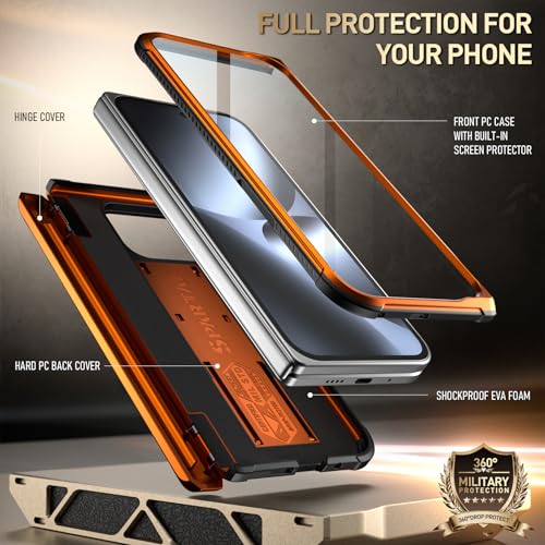 Coque Google Pixel 10 Pro Fold robuste Spartan orange protection intégrale