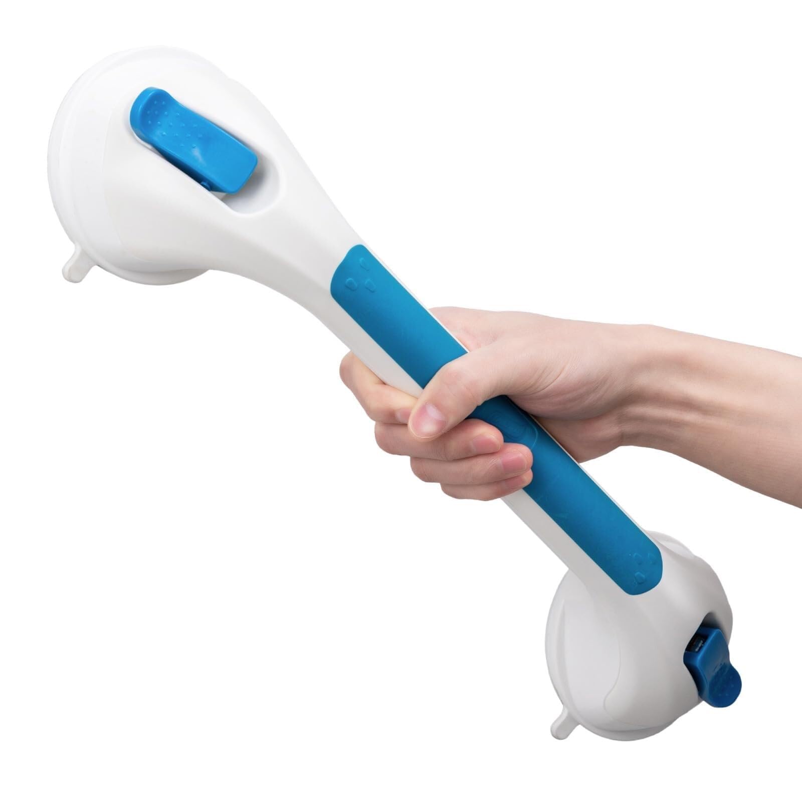 LLiuvcc Bathtub and Shower Handrails，No Drilling Waterproof，Removable Bathtub Armrest for Elderly People(Blue,1 Long)