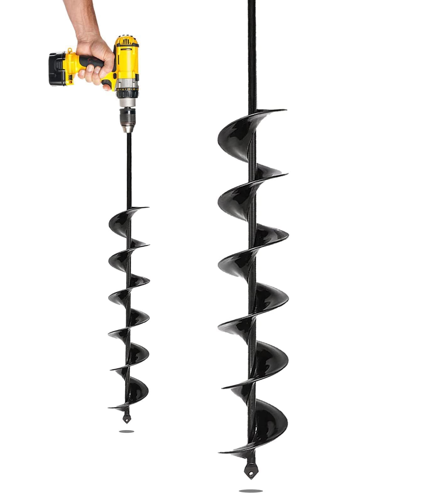 SORANGEUN Auger Drill Bit for Planting - 3 x 24 inch Plant Auger for Cordless Drill - Bulb Planter Tool for Bulbs Planting&Holes Digging - 3/8" Hex