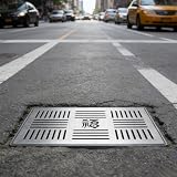 Copertura per trincea per esterni – Detive Square Catch bacino Grata con E per Yard Rain Water Grille Draina Solut Heavy-Du Well Covers for Efficient Water ment