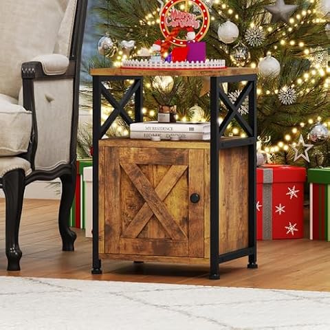 YITAHOME Table d'Appoint avec Charge Cover