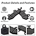 Kabing Brake Pads Front & Rear for Yamaha Rhino 660 YXR660 4x4 2004-2007 Rhino 450 YXR450 4x4 2006-2009 Raptor 700 700R YFM700 YFM700R 2006-2012