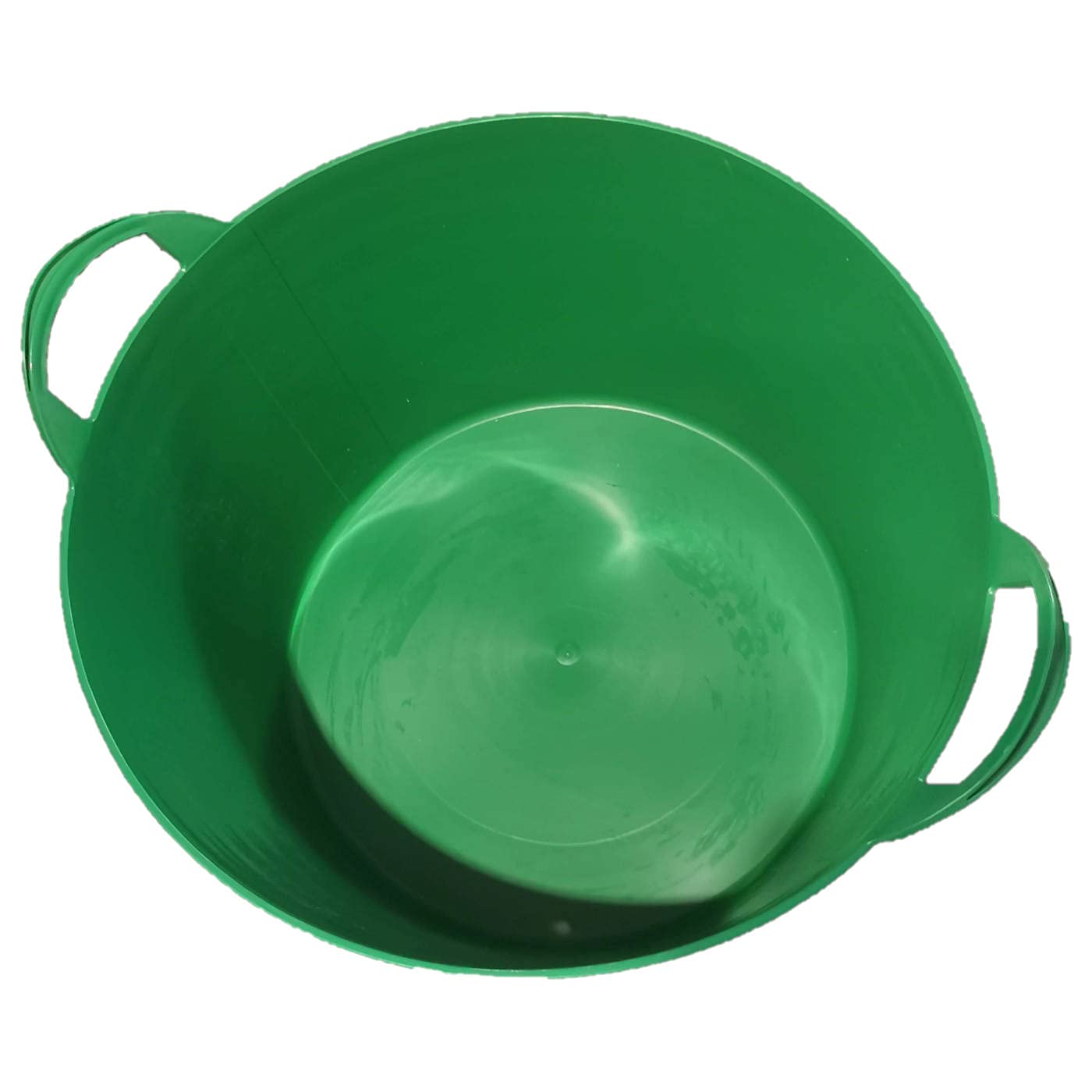 Pack de 6 capazos de plástico Flexible, de Color Verde, de 58 x 33,5 cm con Capacidad de 65 litros, con Asas, Ideal para Trabajo de Vendimia, Agricultura…Cubo de plástico(6uds/ 65 litros Verde)