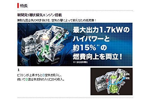 マキタ エンジン式チェンソー ガイドバー400mm 青 排気量35.2mL/出力1.7kw MEA3600L 2枚目