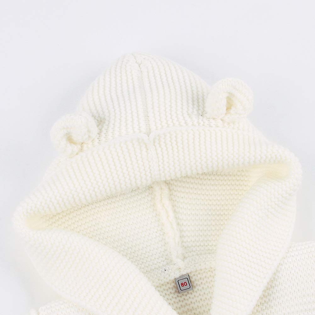 Cardigan bébé Manteaux à Capuchon garçons Filles tricoté Vestes Pull Chaud vêtements d'extérieur