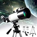 ★ [NO SE REQUIEREN HERRAMIENTAS] - Configuración rápida sin herramientas y fácil búsqueda de objetos, telescopio perfecto para niños y principiantes en astronomía.