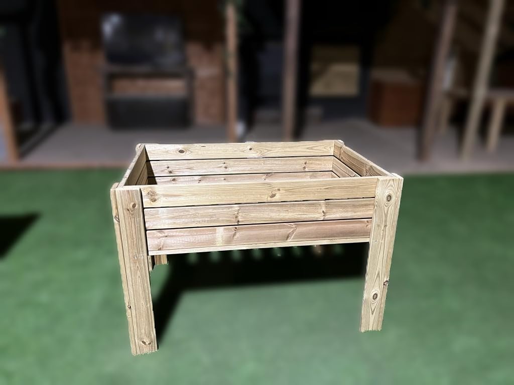 Mesa de Mesa Cultivo Especial hortalizas con 30 cm de Profundidad. Malla geotextil incluida. (80X40X80 CM)