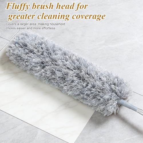 Plumeau télescopique microfibre extensible 280 cm lavable et flexible - 3
