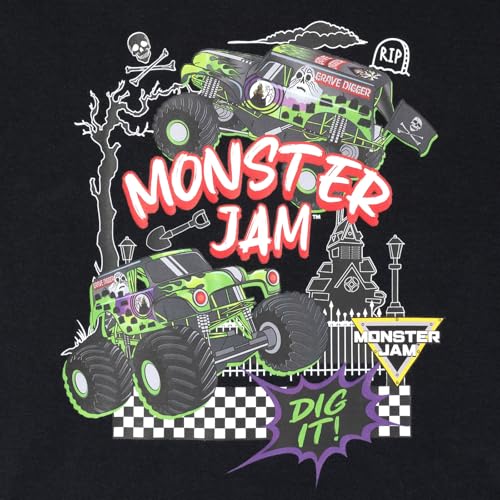 Image of Monster Jam Boys' Athletic 2-Piece T-Shirt and Shorts Set Toddler to Big Kid