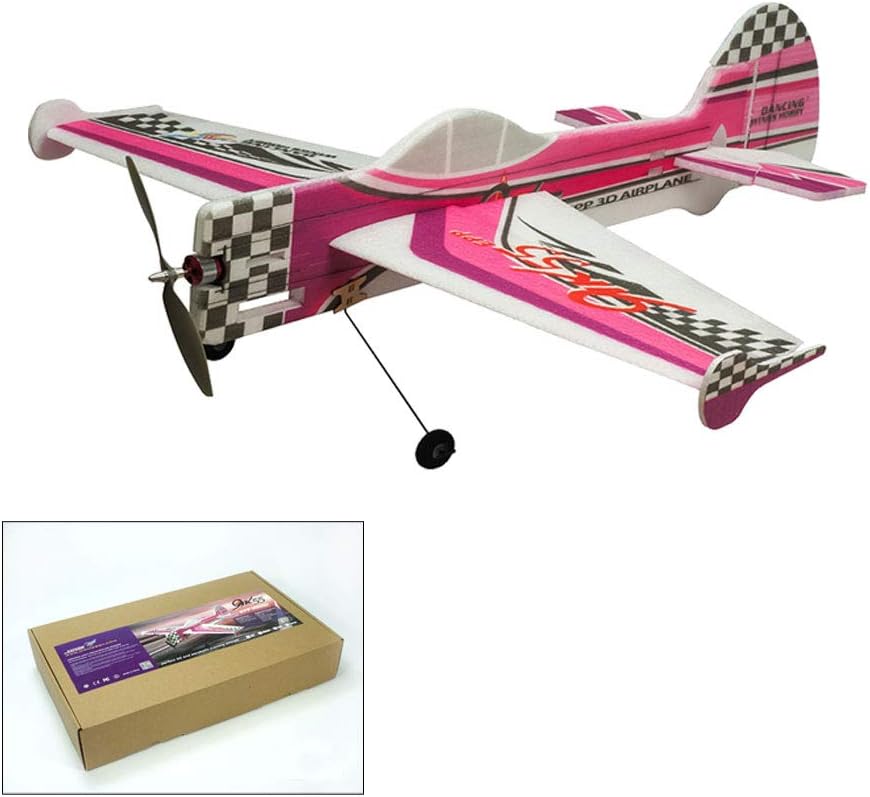 DW Hobby 3D Flying Airplane YAK55 800mm Wingspan 4CH EPP Electric Aeroplane Remote Controlled Aircraft Need to Build Un-Assembled KIT Hobby Toy Model for Adults (E1701)