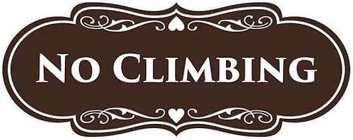 Miniatura 8 de Signs ByLITA Diseñador No Climbing (marfilmarrón oscuro) - Mediano