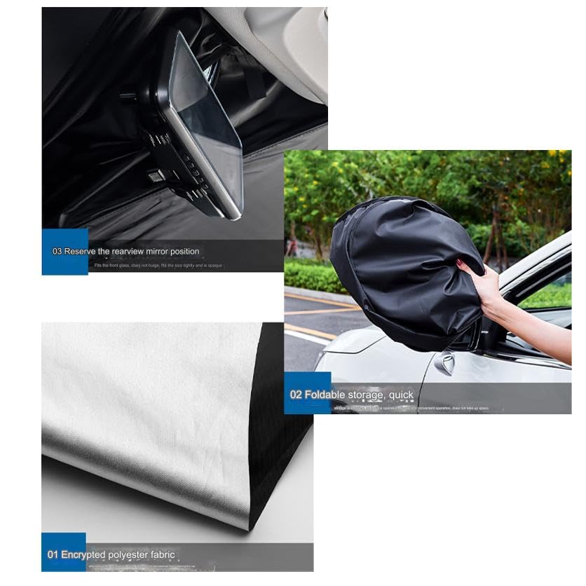 Parasole per parabrezza auto, parasole per finestrini
