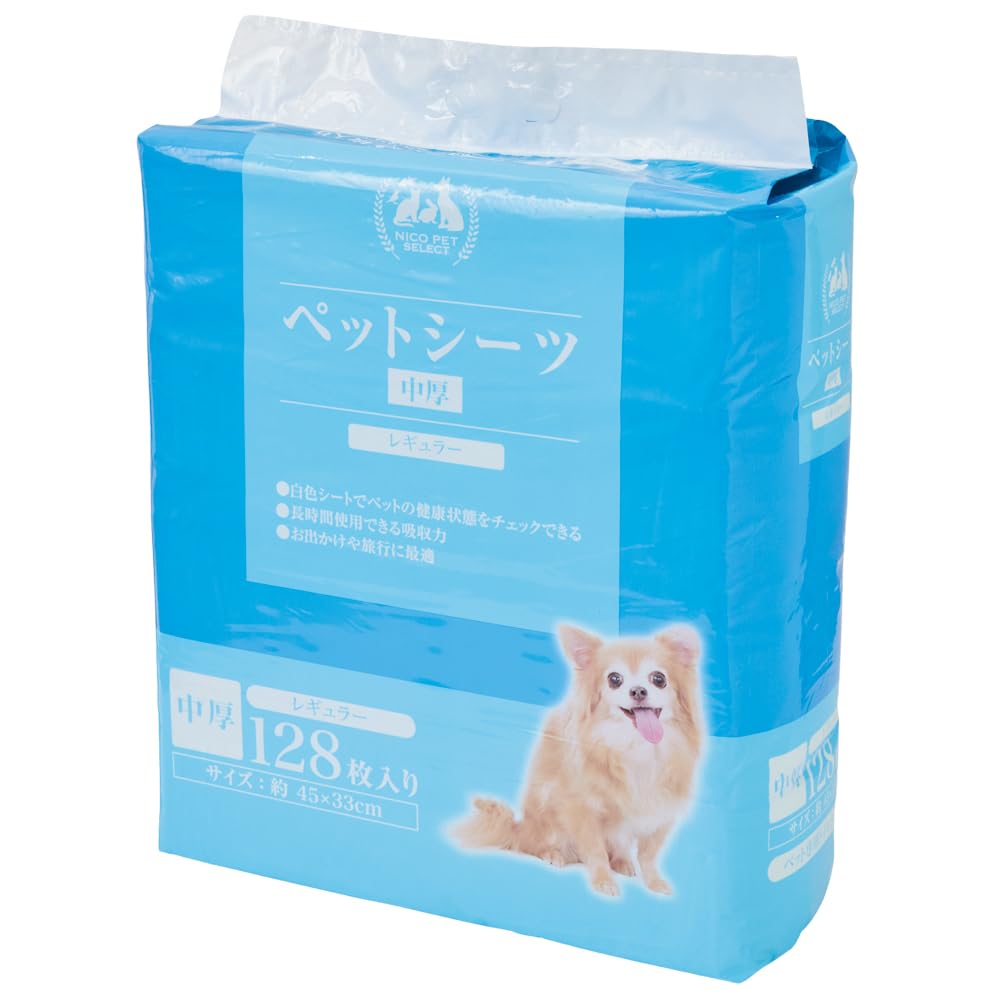 Amazon.co.jp: NICOPET SELECT ペットシーツ 中厚 レギュラー 約45