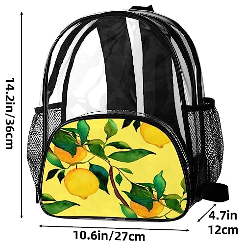 Sac à dos transparent imperméable en PVC résistant pour l'école - 3