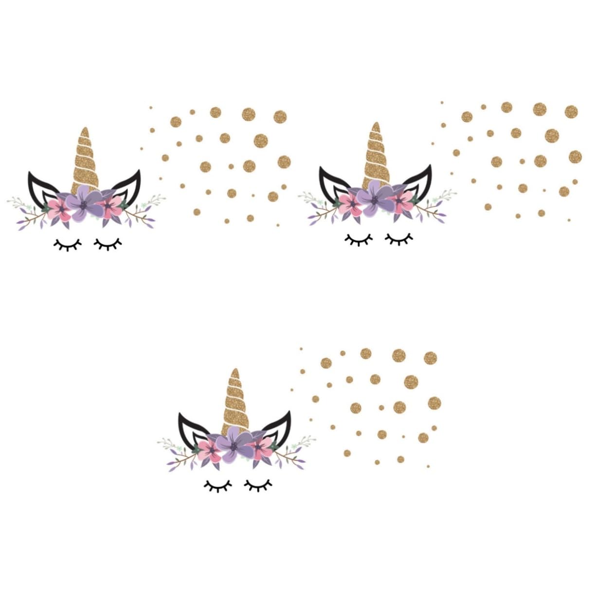 Autocollants muraux licorne pour relooker facilement et sans traces les murs de la chambre
