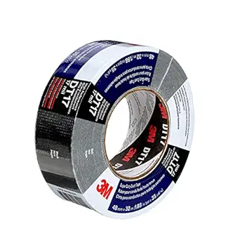 3M Super Duty Duct Tape DT17 Black, 48 mm x 32 m 17 mil, Individually Wrapped Conveniently Packaged (1 Roll)