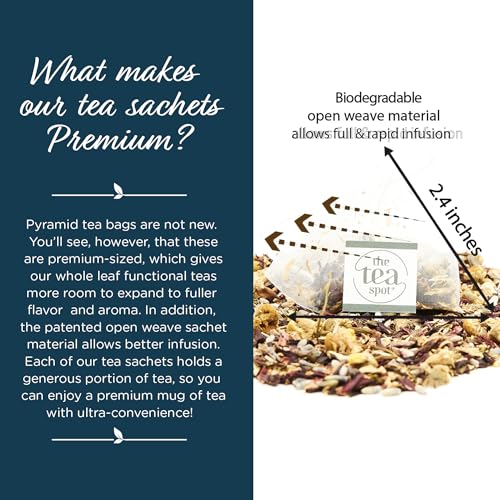 The Tea Spot Organic Lights Out Tea with Valerian Root for Sleep Support & Relaxation | Blend of Hibiscus, Peppermint, Chamomile, Lavender, Licorice Root & Valerian Root | Caffeine-Free 15 Tea Bags, Pack of 1 - Image 5